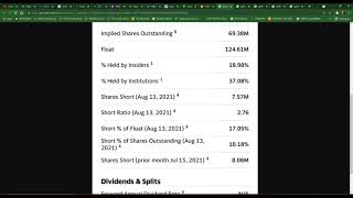 $GME FLOAT WUT DOING? [Yahoo Glitch]