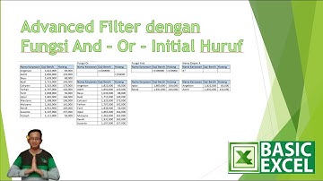 Advanced Filter dengan Fungsi Or - And - Initial Font