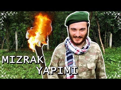 ALEVLİ MIZRAK YAPTIM (NovaBusters) How to Make a Throwing Spear