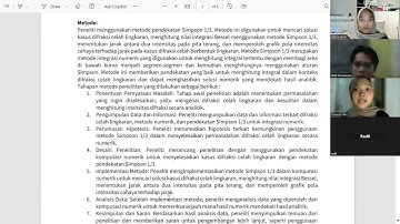 Kajian Implementasi Metode Numerik dalam Bidang Ilmu Komputer