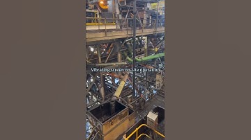 Our Vibrating Screen on site operation