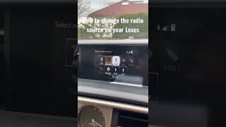 How To Change Your Radio Source From Fm To Digital lexus lexusis
