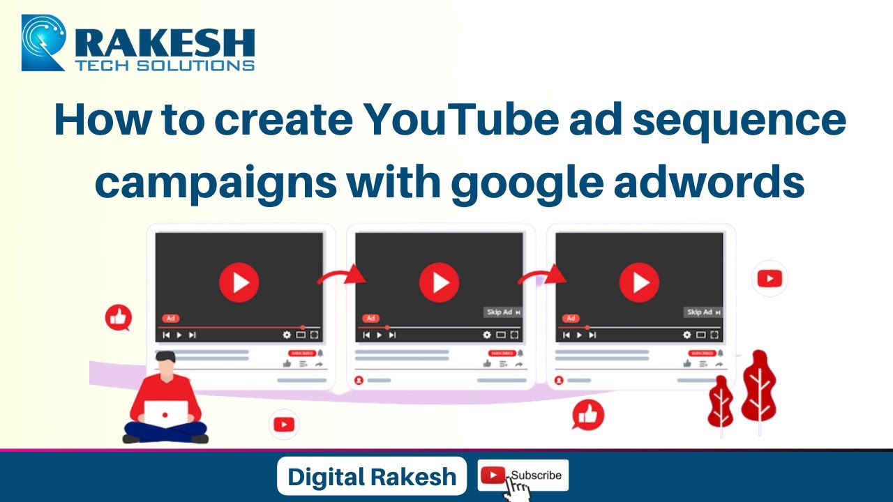 How to create YouTube ad sequence campaigns with google adwords || Digital Rakesh