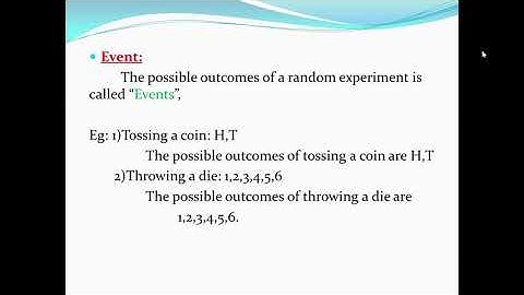 Probability and Statistics class-1