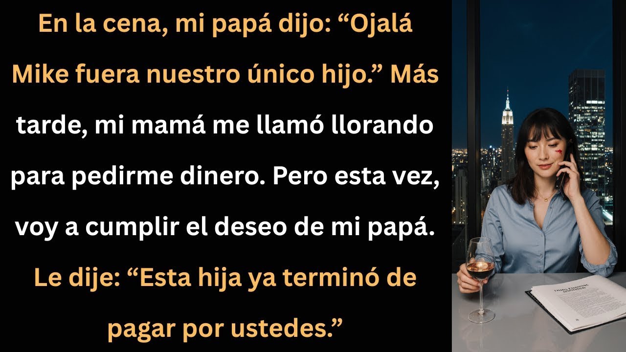 Mi papá dijo que ojalá no fuera su hija… así que cumplí su deseo