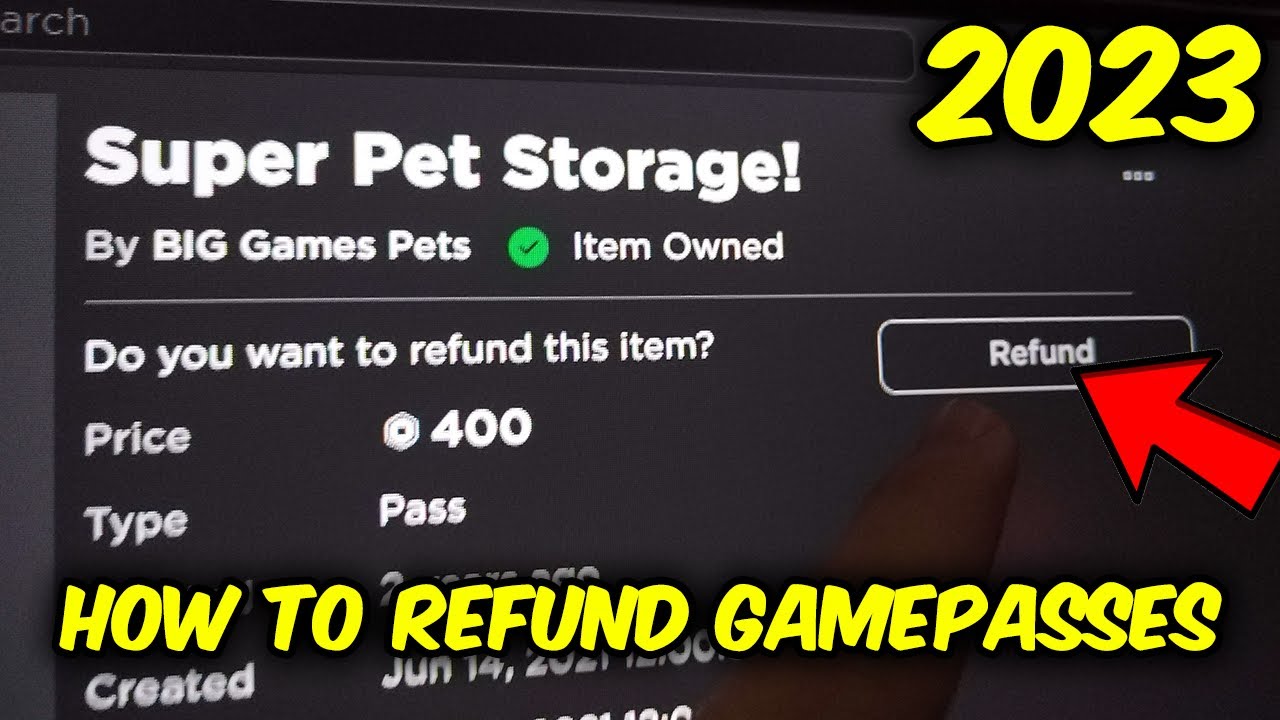 How To Refund the Game Pass in Roblox! *WORKING METHOD