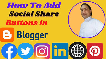 How to Add Social Share Button in Blogger/WordPress | Post Me Social Share Button Kaise Lagaye