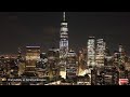 New York City Skyline at Night Live Screensaver HD , Aerial Landscapes Wallpaper HD Live