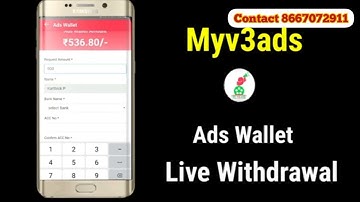 Myv3ads live withdrawal proof / work  from home good platform 100% trusted company