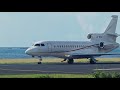 Falcon 8x (3A-MGA). Landing in Tahiti. 07/31/2018.