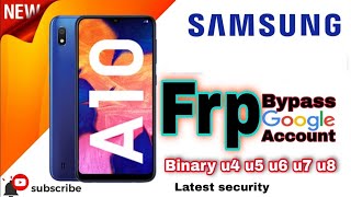 Samsung A10 frp bypass  A105f A105fn A105g A105m A105n latest security حذف حساب جوجل آخر حماية