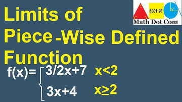 How to Find Limits of Piecewise Functions | Math Dot Com