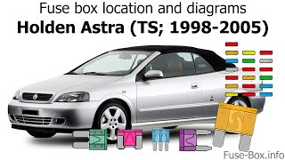 Fuse box location and diagrams: Holden Astra (TS; 1998-2005)