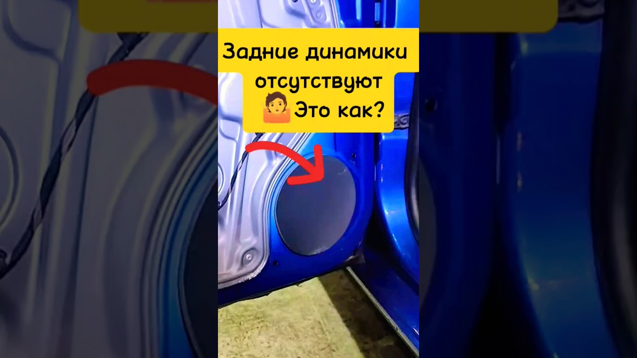 С завода нет задних динамиков! Шкода октавия, Фольксваген. #skoda # ...