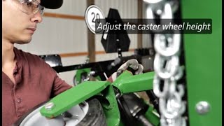 how to set up a flex-wing grooming mower | john deere tips notebook