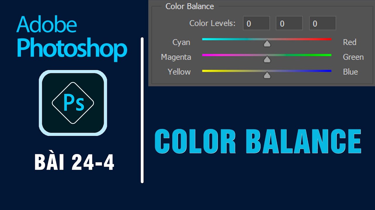 Color balance - Cách chỉnh màu ảnh trong Photoshop đơn giản - YouTube