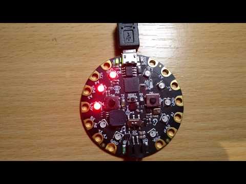 Circuit Playground Express Simon Says game variant