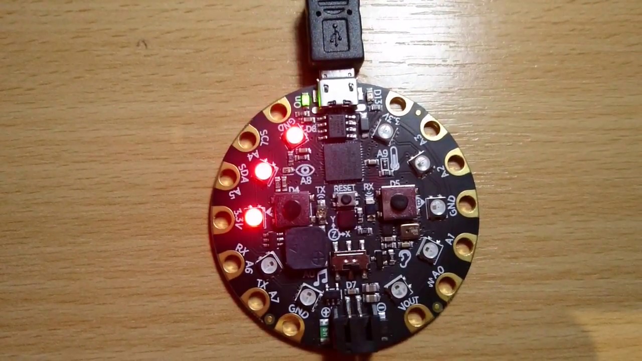 Circuit Playground Express Simon Says game variant