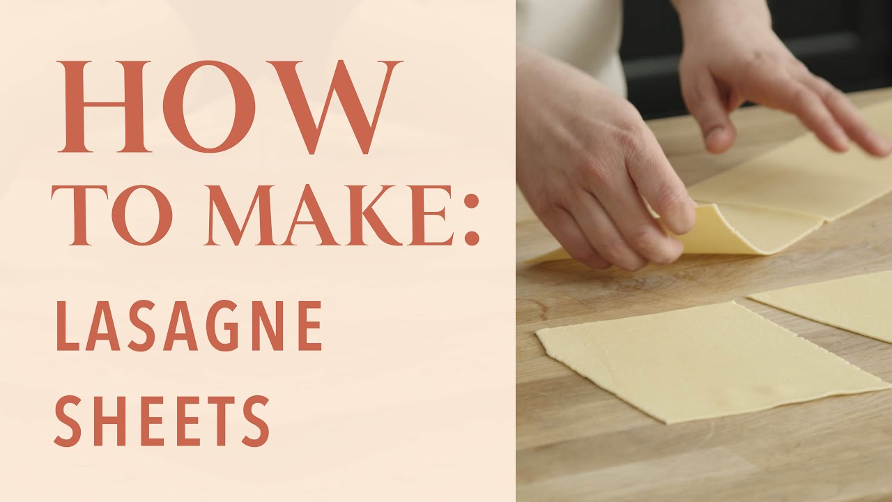 How to make fresh lasagne sheets YouTube