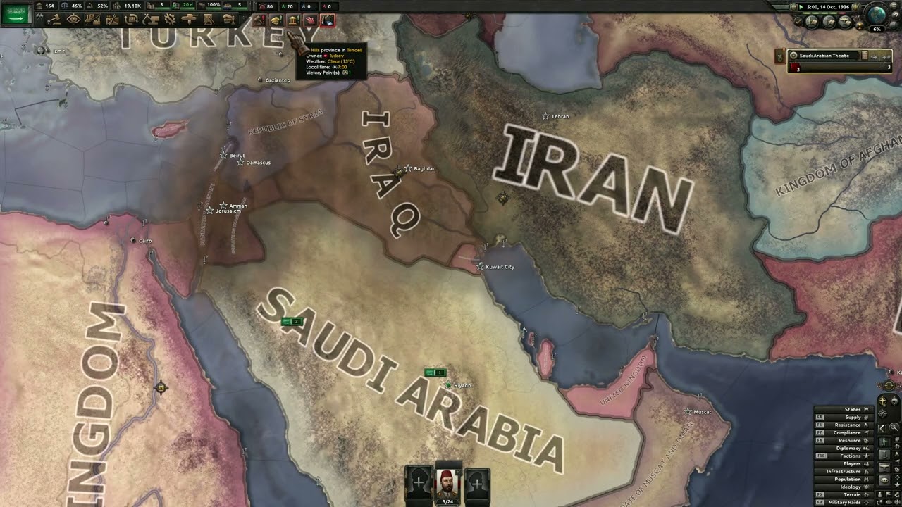 uniting the middle east as fascist Saudi Arabia