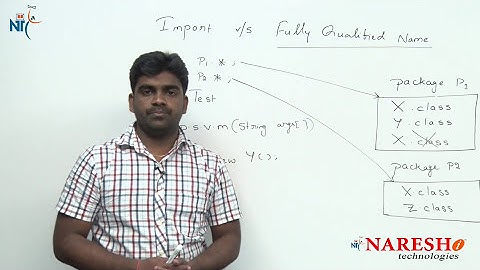 When we use "Fully Qualified Name" instead of "import" || Core Java FAQs Videos  | Naresh IT