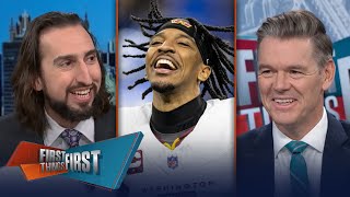 Jayden Daniels climbs up to 2nd tier of Nick's full league Mahomes Mountain | FIRST THINGS FIRST