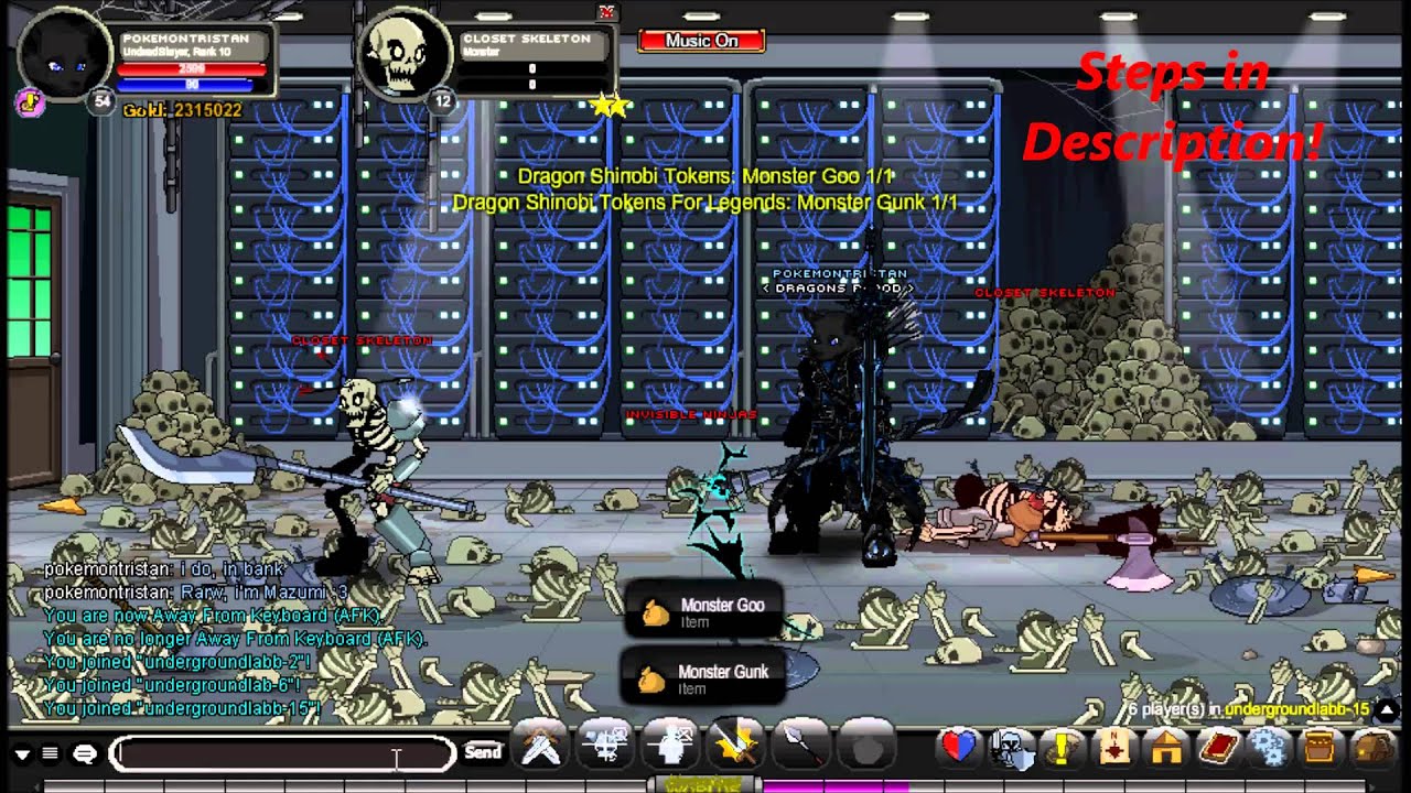 AQWorlds ~ How to Get/Farm Dragon Shinobi Class! RARE 
