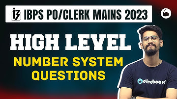IBPS PO/Clerk Mains 2023 | High Level Number system Questions | number system question | By Yashraj