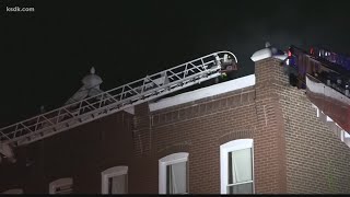 20+ people displaced, firefighter injured after 'quick-moving fire' in south St. Louis