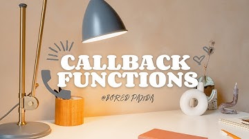 CallBack Function in JS | Interview Question | JAVASCRIPT | Bored Panda