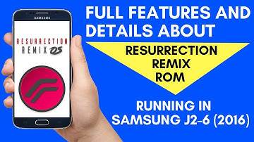Full Features Of Resurrection Remix Rom Running In Samsung J2-6 2016 (J210F)
