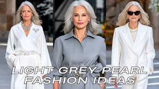 🤍 Max Mara SS 2026 | Light Grey & Pearl – Modern Minimalist Style | Timeless Outfits screenshot 5