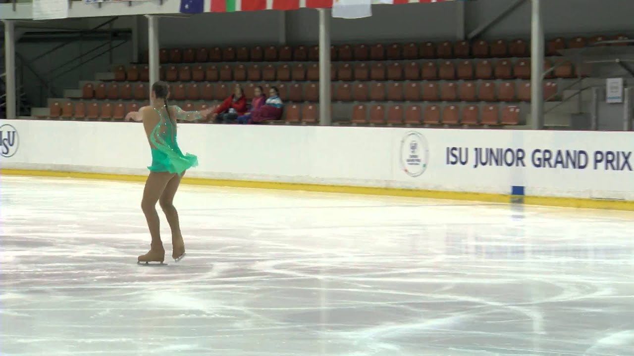 ISU  2015 Jr. Grand Prix - Riga Ladies Short Program nastasia ZAITSAVA BLR