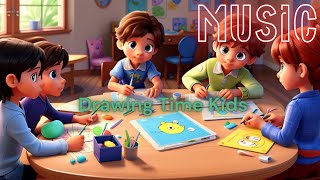 Drawing Time ❤️ Kids Fun Time Song, Music 😀 Kidsy Songs🎵Cartoon English Song