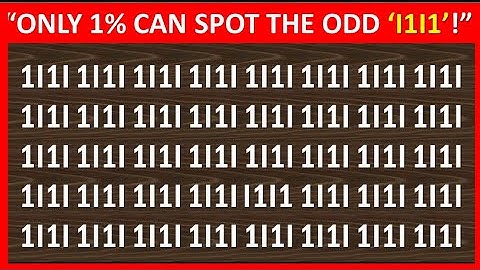 "Only 1% Can Spot The ODD 