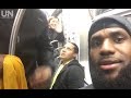LeBron James Rides the New York City Subway