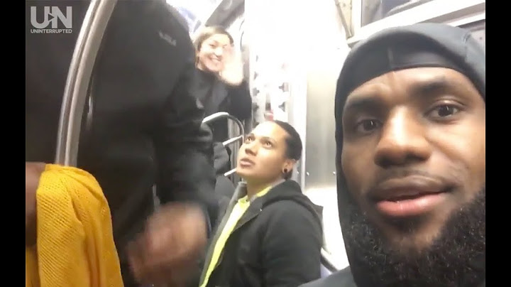 LeBron James Rides the New York City Subway