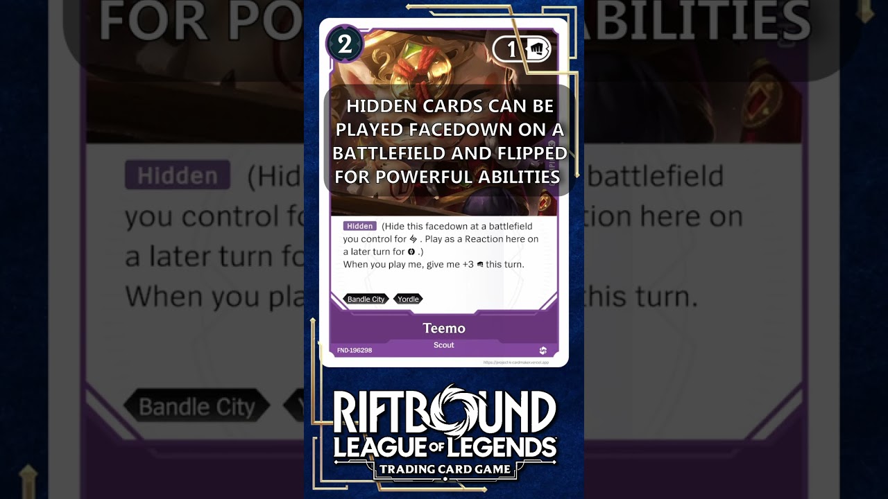 how to play hidden cards riftbound 232/198 Psychic Energy TCG 9 main image 1