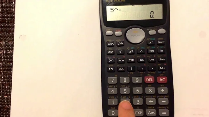 Negative Exponents: How to enter negative exponents in your Calculator (Casio fx-991ms)