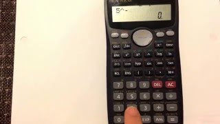 Negative Exponents: How to enter negative exponents in your Calculator (Casio fx-991ms)