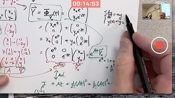 Solve a Linear System with a Diagonal Coefficient Matrix, Relate it to the Matrix Exponential & Flow