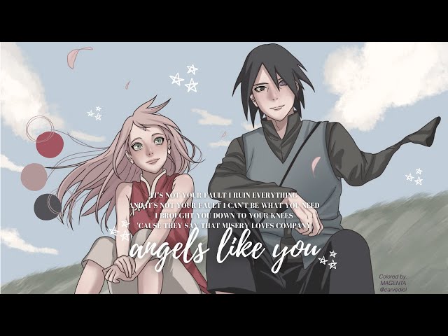 [AMV] SASUKE & SAKURA || ANGELS LIKE YOU class=