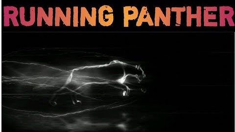 Running panther video|for making YouTube channel intro|How to make entro for you tube channel