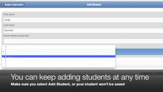 Adding Students screenshot 3