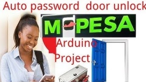 Arduino mobile money password door unlock