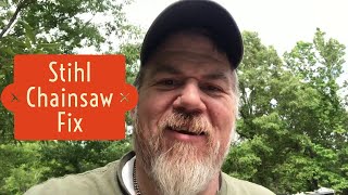 Stihl Chainsaw Chain Tensioner Fix
