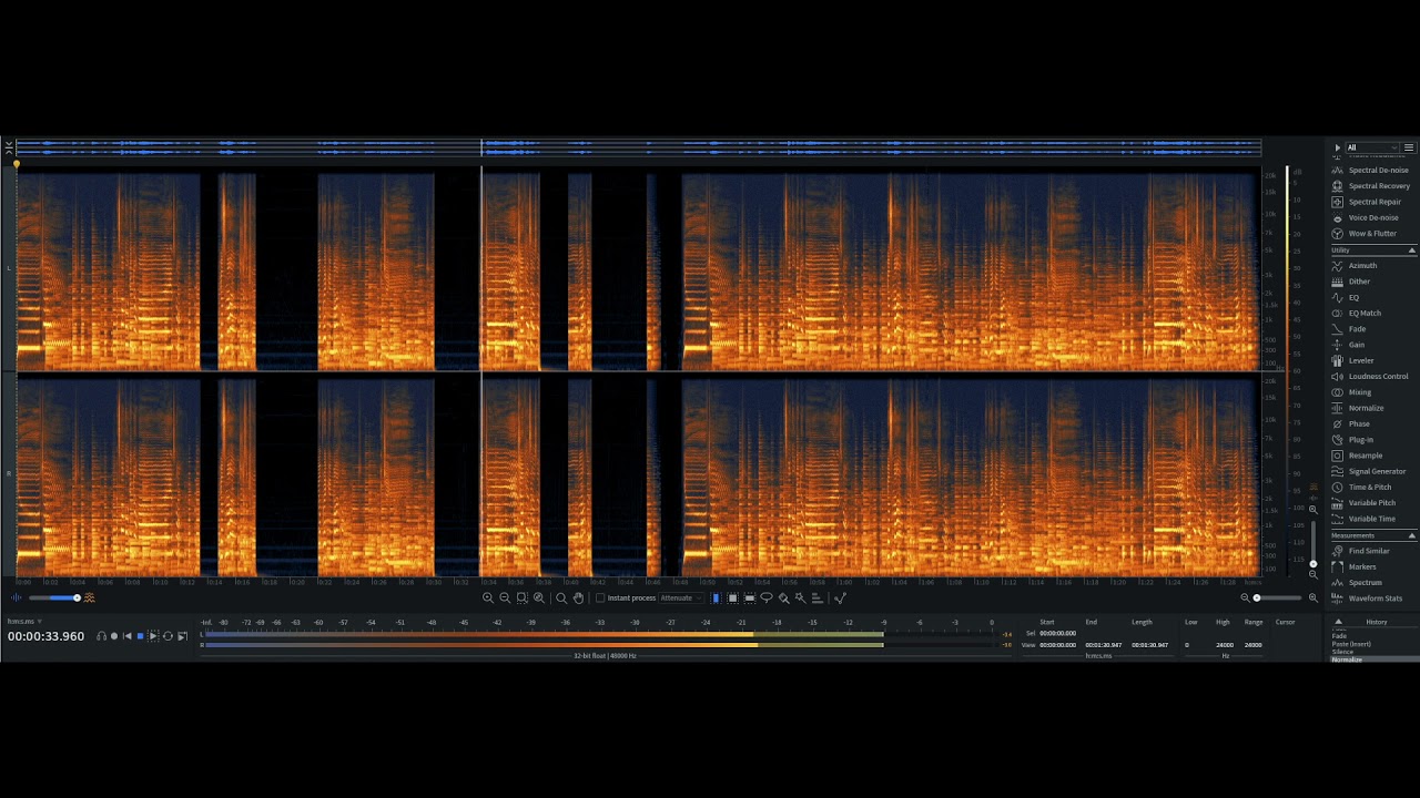 Sony F1 transfer with Dropouts, Before/After