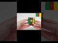 How to make the Cameroon Flag on a Rubik's Cube! 🇨🇲🦁