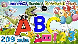 Learn Abcs Farm Animals Counting Numbers Learn Shapes Learn Colors More Educational Videos