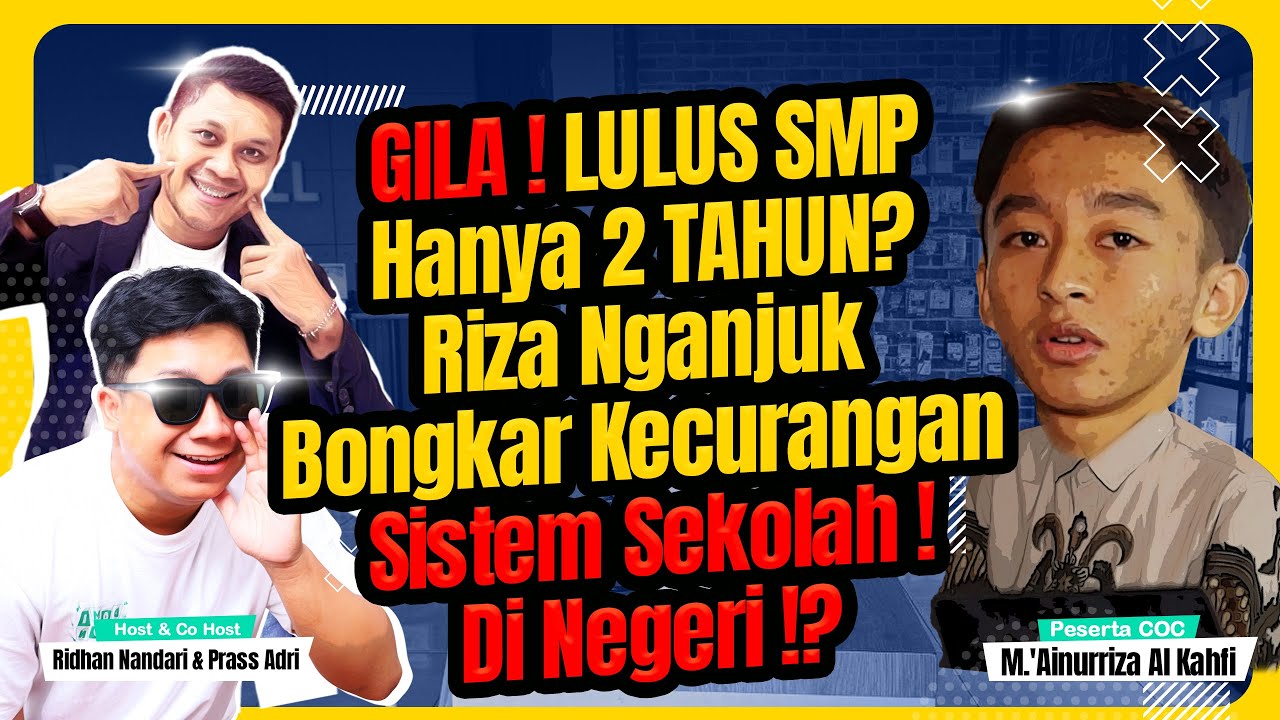 LULUS SEKOLAH CUMAN 2 TAHUN !? RIZA GENIUS DARI NGANJUK !! BIKIN GEGER DUNIA PENDIDIKAN !? #coc